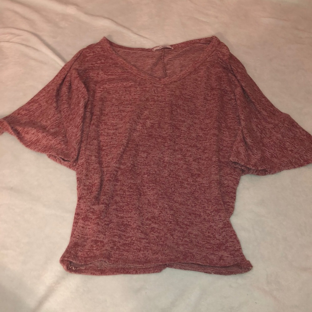 Small Flowy pink cotton material blouse